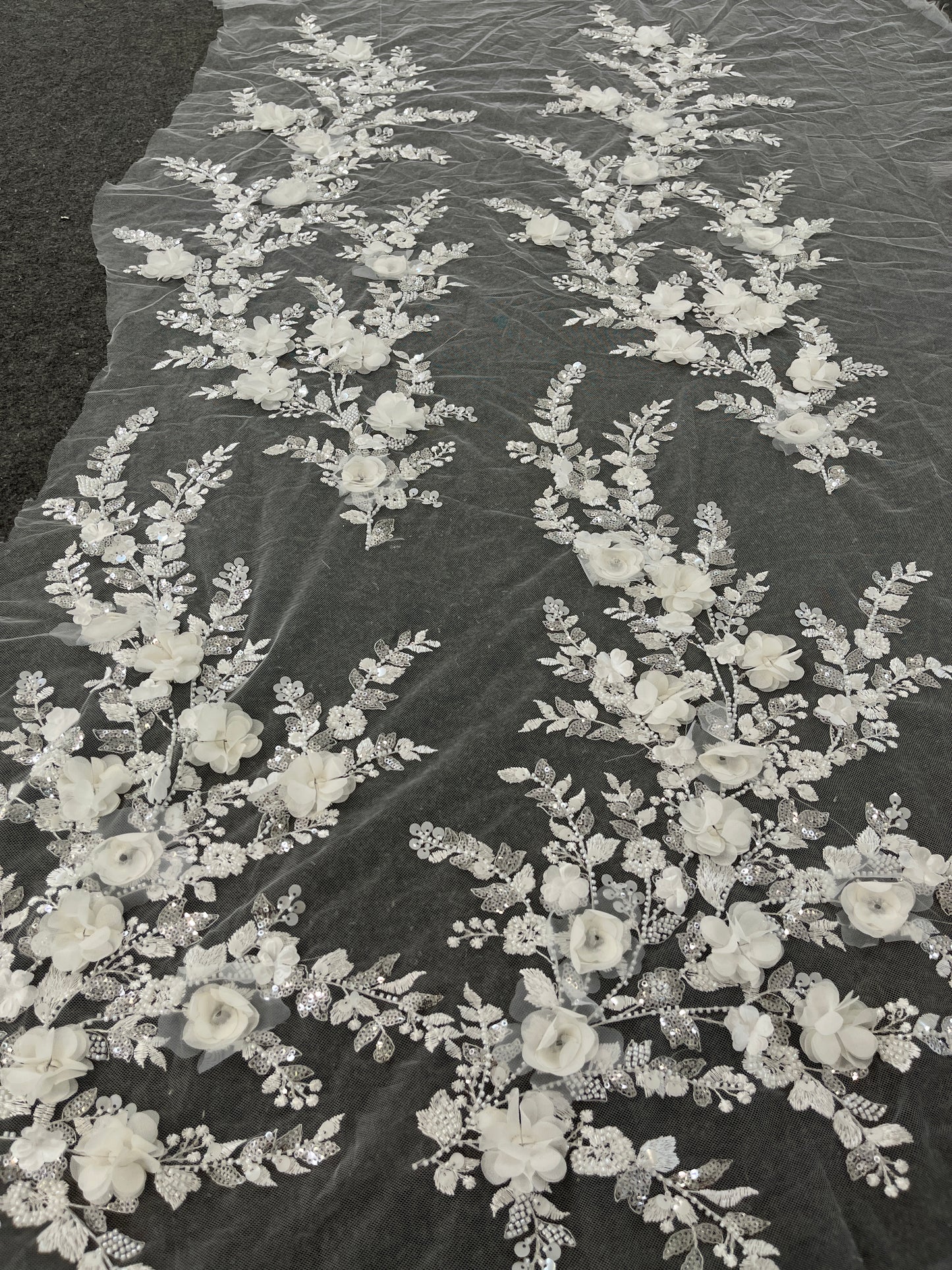 2024 new 3d lace flower off white