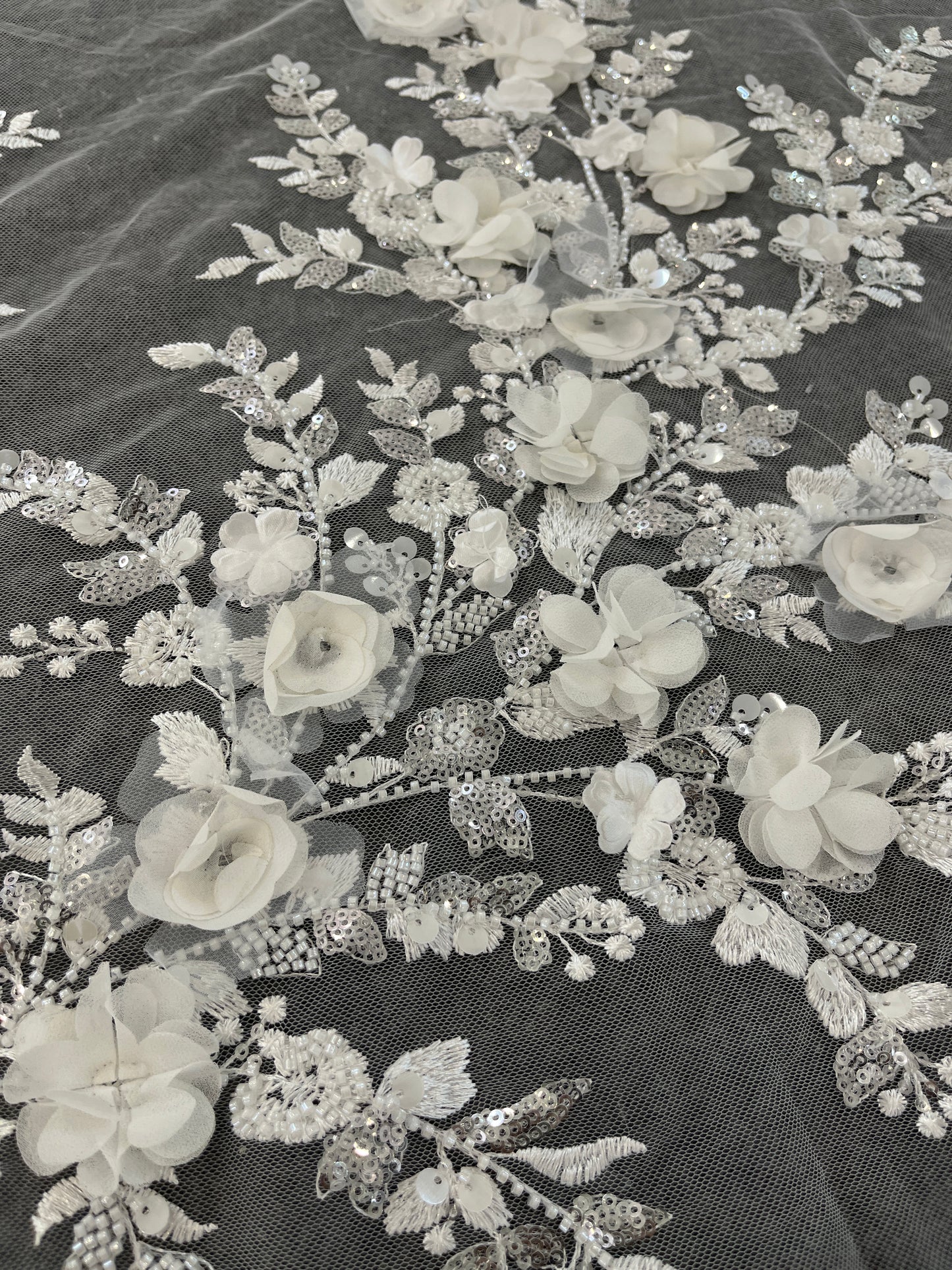 2024 new 3d lace flower off white